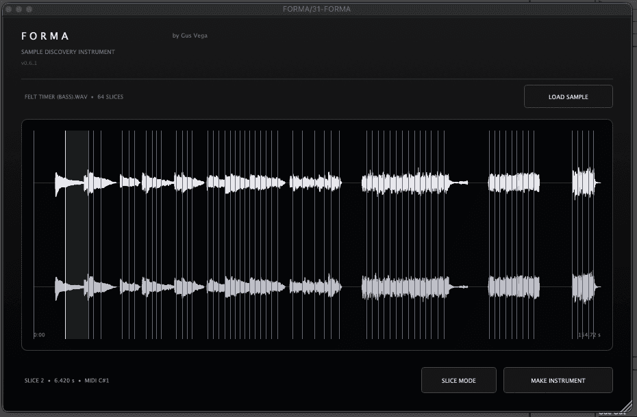 FORMA interface