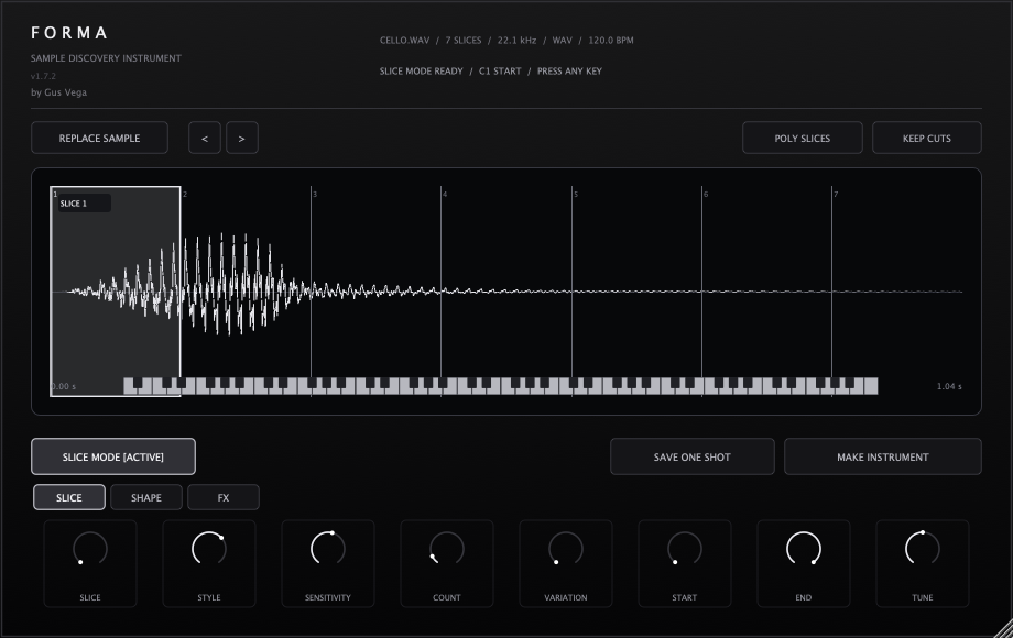 FORMA interface