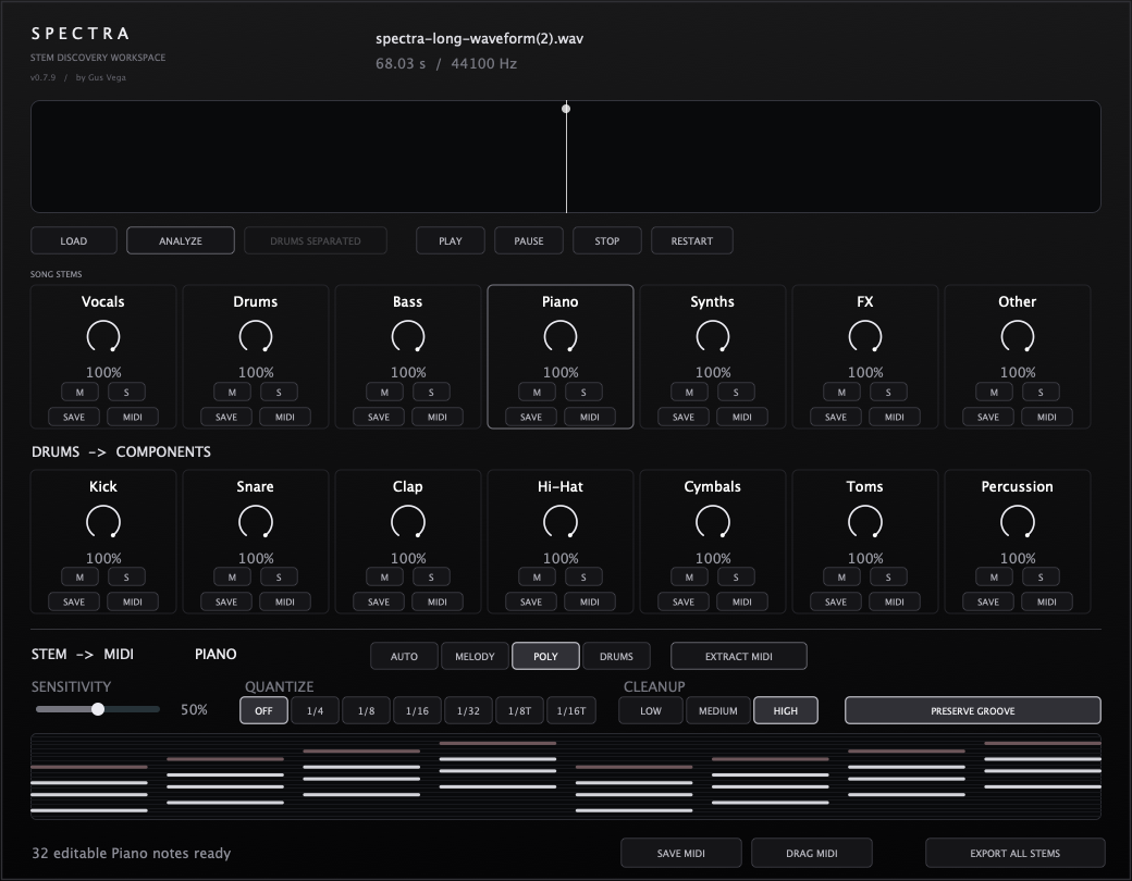 SPECTRA interface
