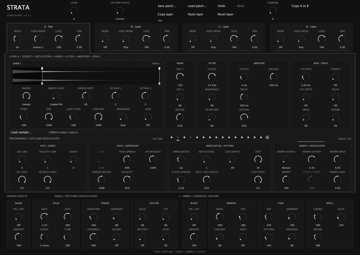 STRATA interface